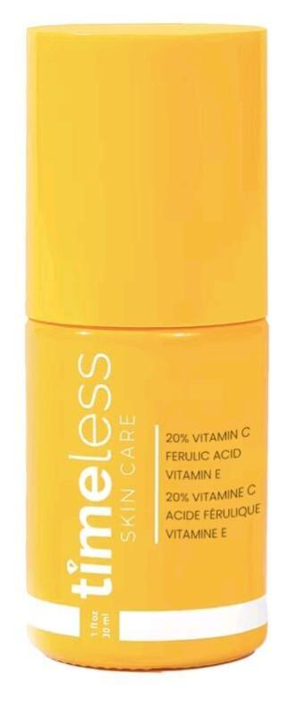 New Timeless Skin Care Vitamin C Serum with Vitamin E & Ferulic Acid - 20% Vitamin C Brightening - Face Serum for Oily & Dry Skin - Fragrance-Free for Skin Care - 30 ml