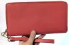 New Coral Purse Clutch, Room For 8 Cards, Button Pouch. Zippered Pocket + 2 Spots For Cash, 5" &times; 9" - 3