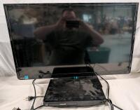 Toshiba 32" Tv With Philips Blu-ray Player. Blu-ray Player is region free. Both tested for power