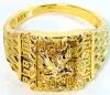 Size 10.5 Flying Eagle Ring Stamped 925 & 1/20 12K Gold-Filled S-Link Dainty Chain. 18" Long - 2