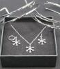 New Snowflake Jewelry Set & 2 Cuff Bracelets