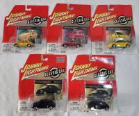 2002 Johnny Lighting Classic Car Volkswagen Beatle Diecast Model Cars - Set of 5 . Sealed .