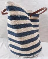New Large Straw Beach Bag | Measures Roughly 16" Tall, 16" Wide