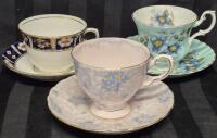 3 Vintage Teacups & Saucers - Royal Albert, Tuscan & Melba