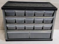 17-Drawer Hobby / Craft Storage Cabinet . Measures 12 &frac14;"&times;9"&times;5 ⅞"