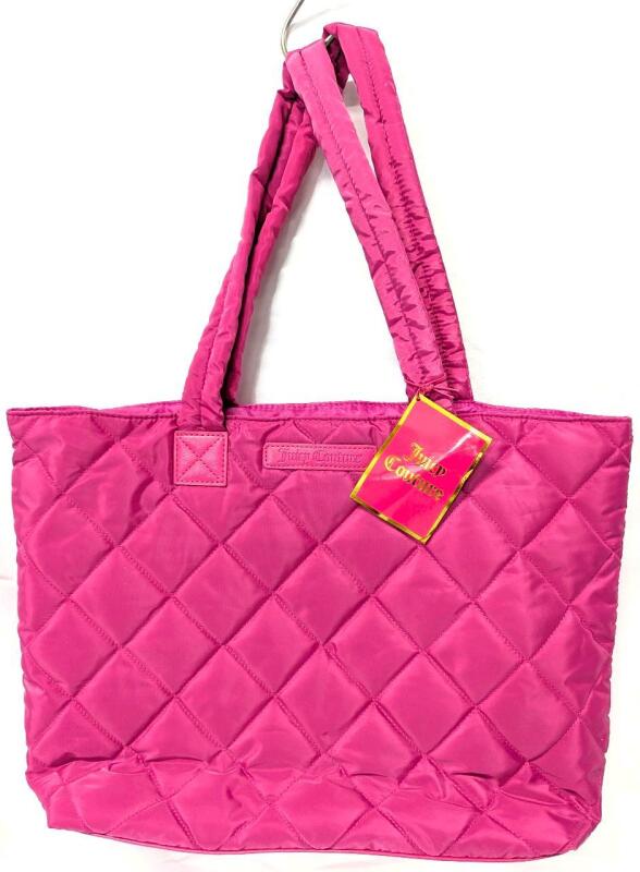 New JUICY COUTURE Quilted Tote Bag, 13.5" &times; 4.5" &times; 11.5"