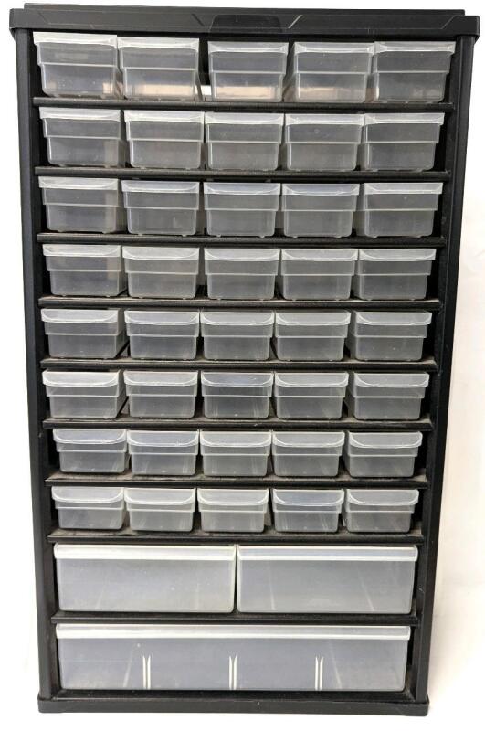 Plastic Tool & Bits Organizer, 6" &times; 5.75" &times; 20.5" Tall, Wall-Mountable