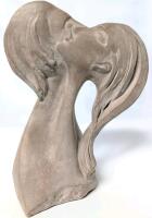 Signed Vintage 1980 Austin Prod. "Faces of Love" Fisher C. Sculpture, 13.25" Tall