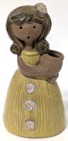 Adorable Vintage 1960s KIC Japan Girl Bud Vase, 4.5" Tall, No Chips or Cracks