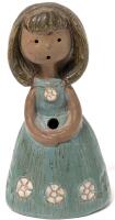 Adorable Vintage 1960s KIC Japan Girl Bud Vase, 4.5" Tall, No Chips or Cracks