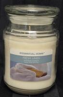 New Essential Home FRESH LINEN Scented Candle 510.3 g