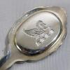 Vintage Pegasus Porcelain Rose Spoons - Silver Plate Tea Set in Box , Set of 6 . - 5
