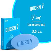 New Queen V - V Bar - Soapless Cleansing Bar For One's Private Areas, PH Balanced, Developed with Gynecologist, Wild Berry Scent, Paraben-Free, 3.5 oz