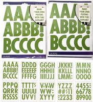 2 New Packs Sticko Alphabet Stickers, Font: Futura Regular, Letters 2.75" Tall, 145 Pieces Per Pack, Make Your Own Posters!