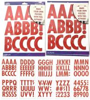 2 New Packs Sticko Alphabet Stickers, Font: Futura Regular, Letters 2.75" Tall, 145 Pieces Per Pack, Make Your Own Posters!
