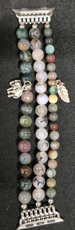 New Beaded/Charm Smart Watch Band - Stretch Band