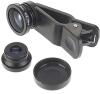New 3 in 1 Universal Clip Lens Fisheye Macro Super Wide-Angle Black For iPhone 6S, 6S Plus, 6 , 6 Plus , 5S, 5/Samsung/HTC IPad/ TabletPC/Laptops