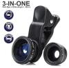 New 3 in 1 Universal Clip Lens Fisheye Macro Super Wide-Angle Black For iPhone 6S, 6S Plus, 6 , 6 Plus , 5S, 5/Samsung/HTC IPad/ TabletPC/Laptops - 2