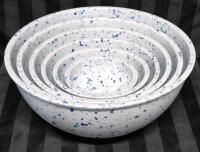 6 President's Choice Plastic Nesting Bowls- 4.75" Diamater to