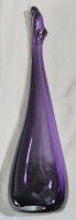 Beautiful Swing Art Glass Vase 11.5" Tall - Purple
