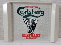Carlsberg Elephant Malt Liquor Bar Tray . Measures 14 ⅜"&times;10 &frac34;" .