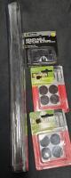 New Clear Desk Protector 18" by 24" & 16 Felt Furniture Pads & 2 Picture Strip Adhesives