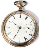 Antique 1879 Elgin National Watch Co. THE AGE Model 3 7-Jewel Pocket Watch, Offset Face, Serial 576941, Grade 8, Ticking, in Empress A.W.C.CO 1843253 Case