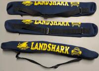 3 New Margaritaville LANDSHARK Neoprene Insulated 6-Can Tube Beer Slings / Crossbody Bags
