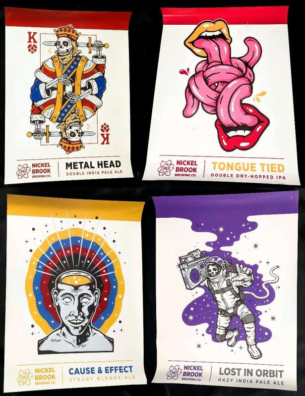 4 Funky Nickel Brook Bewing IPA Posters 18" &times; 24" Each
