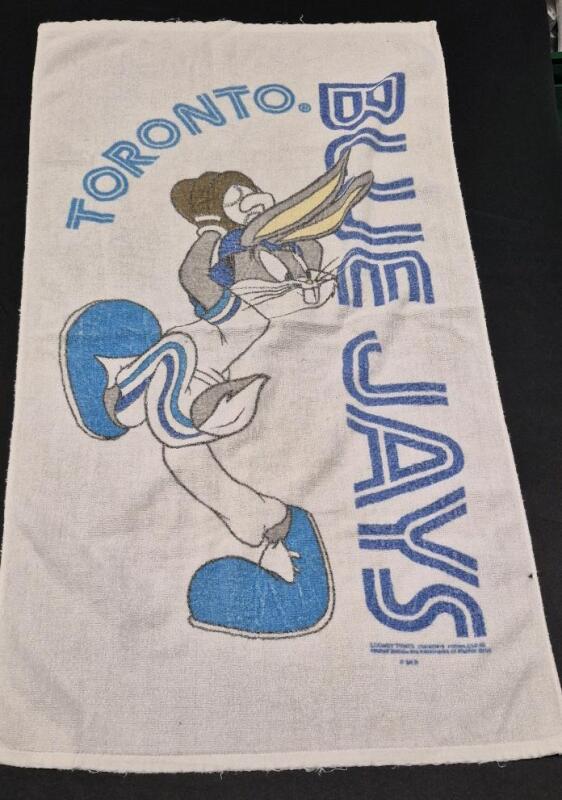 1990's Vintage Looney Tunes BLUE JAYS Beach Towel 38" Long by 21" Wide
