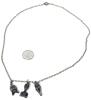Vintage Triple Tiki Tribal Charm Necklace, 20" Long - 5