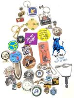 Vintage to Modern Keychains, Pins + More