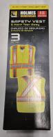 3 New sz Small/Medium Holmes Safety Vest - HI-VIS 5 Point Tear Away Vest