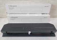 Two (2) New Baseline 3-Hole Paper Punch . 10 Sheet Capacity