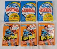 1989 Topps MLB Baseball Sealed Trading Card Wax Packs &times;3 & 1990 Donruss MLB Baseball Sealed Trading Card Wax Packs &times;3
