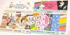 3 New Coloring Books + 2 Large As-New Scrapbooking Paper Pad Blocks 12" &times; 12" Each - 3