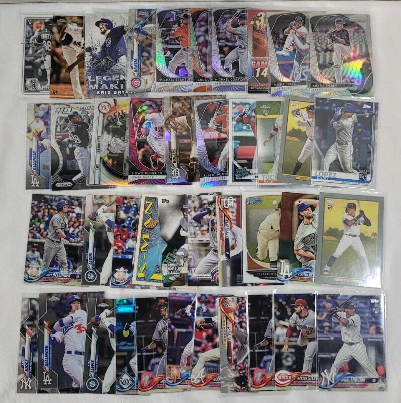 2017 - 2020 MLB Baseball Trading Card Singles , 41 Trading Cards