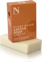 New Dr. Natural Plant-Based Castile Bar Soap, Anti-Acne, For Face, Body and Hair - Sensitive Skin, Sulphate-Free, Paraben-Free, Cruelty-Free, Almond - 141g