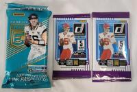 2025 Panini Donruss NFL Football Sealed Trading Card Wax Packs &times;2 & 2023 Panini Donruss Elite NFL Football Sealed Trading Card 30-Card Value Wax Pack &times;1 .