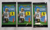 2025 Panini Score NFL Football Sealed Trading Card Wax Packs , Three (3) Sealed Packs
