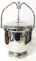 Gorgeous Vintage MCM Vacuum-Insulated Chrome Pull-Top Ice Bucket, 12.75" Tall