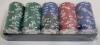 New - Bicycle Multicolor Poker Chips w/Rack . 100 Chips - Sealed - 2