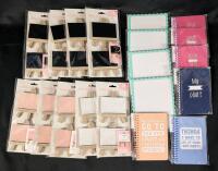 New Dry-Erase Easels & Cheeky Journals: 9 2-Packs 4" Mini Easels, 4 2-Packs 7" Tabletop Dry-Erase Signs & 6 Fun Journals With 40 Pages Each