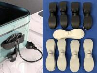 9 New Silicone Cord Organizers For Kitchen Appliances With Adhesive Backings, 4" Long Each