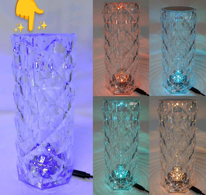As-New 8.5" Tall USB-C Rechargeable Touch Lamp