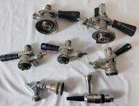 Seven (7) Beer Keg Couplers . Untested .