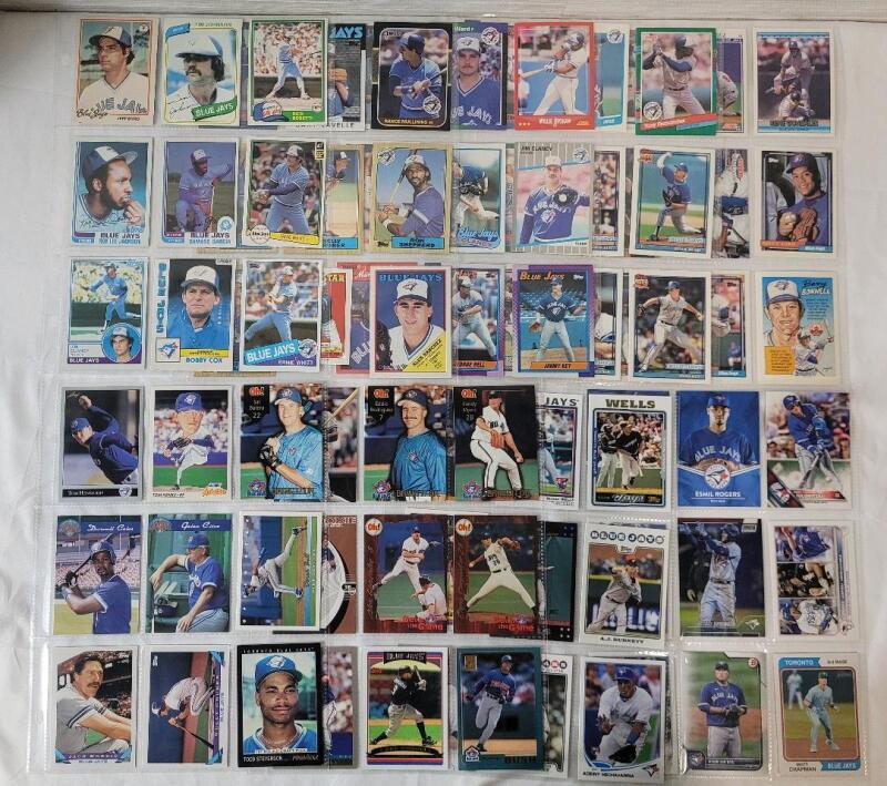 1978 - 2023 Toronto Blue Jays MLB Baseball Trading Card Singles , 81 Trading Cards