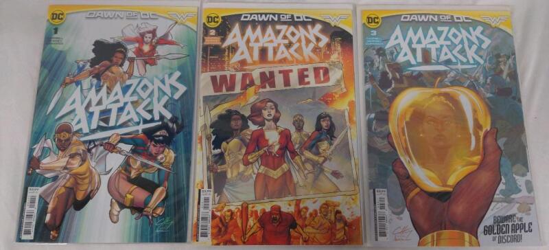 DC Comics Dawn of DC Amazons Attack Issues #1 to 3