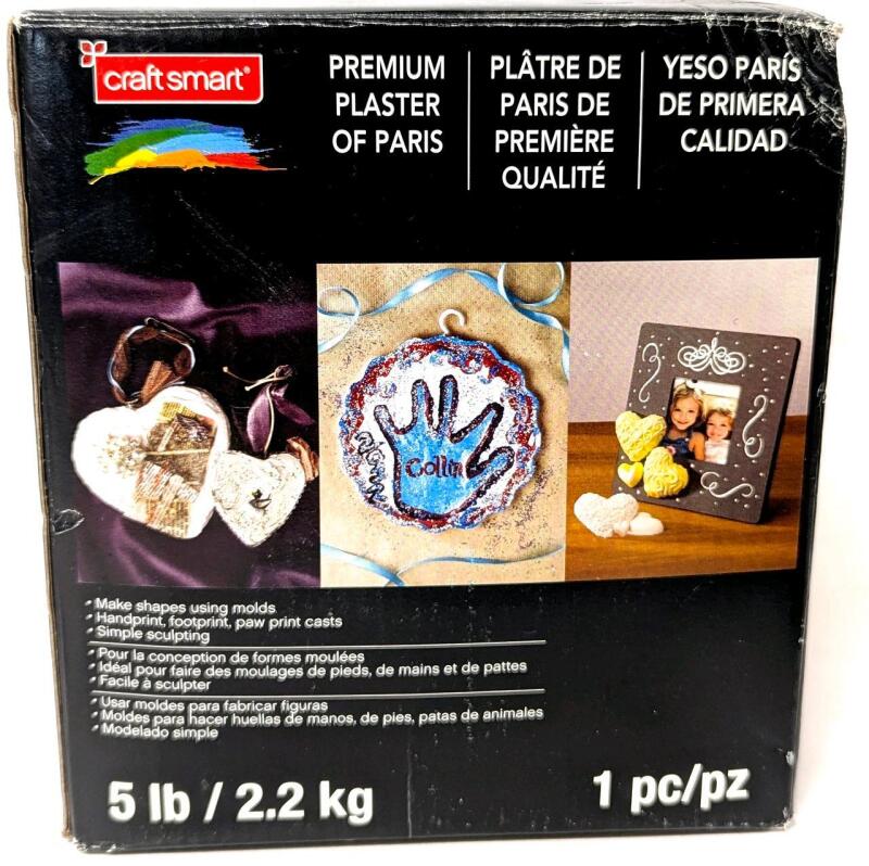 5lbs New Craftsmart PREMIUM PLASTER OF PARIS For Casting, Mold-Making & Simple Sculpting