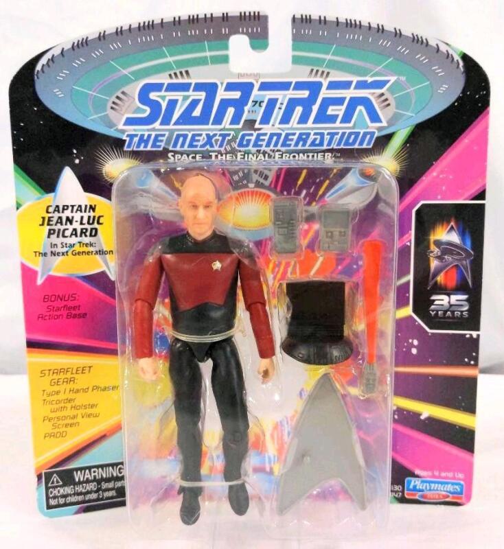 New Sealed Star Trek : The Next Generation Captain Jean-Luc Picard Action Figure By Playmate Toys